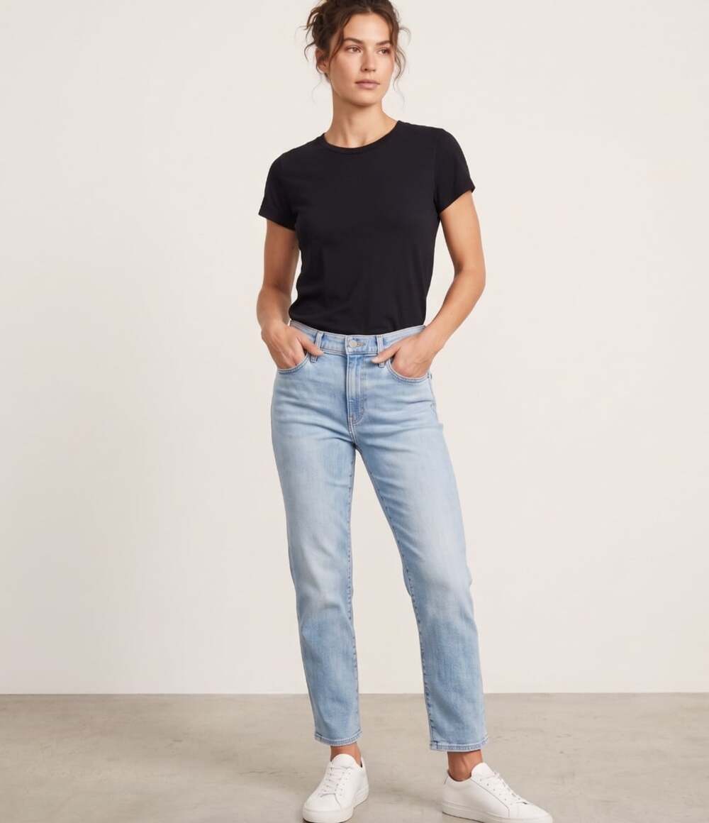 MOTHER The Mid Rise Rambler Zip Ankle Jeans Size 27 Ball's In Your Court Light